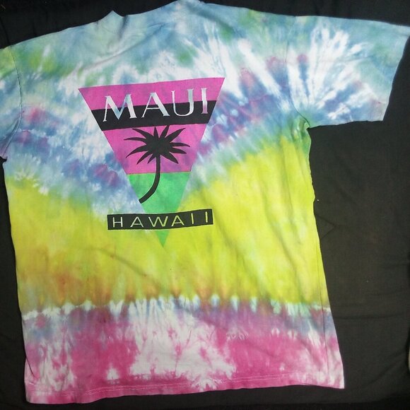 Vintage Crazy Shirts Maui And Sons Surf Tie Dye T-Shirt - Picture 5 of 7